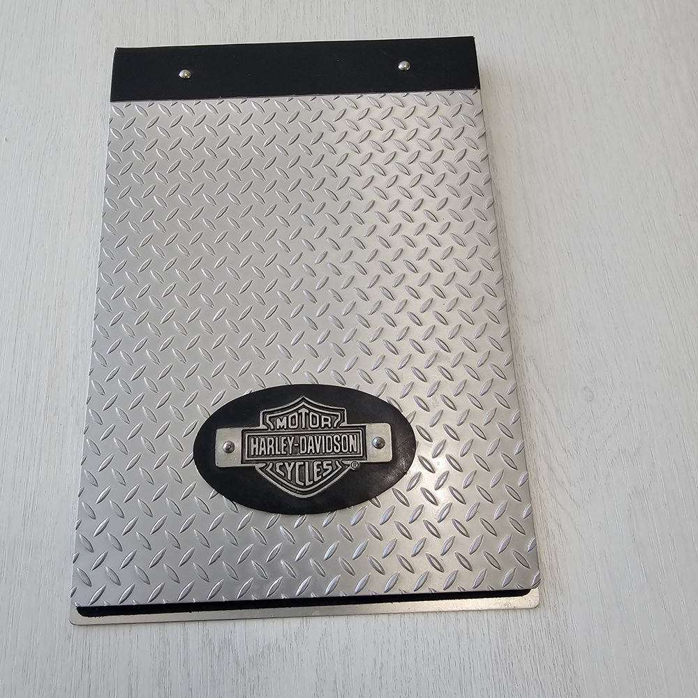 Harley-Davidson Silver and Black Notepad
